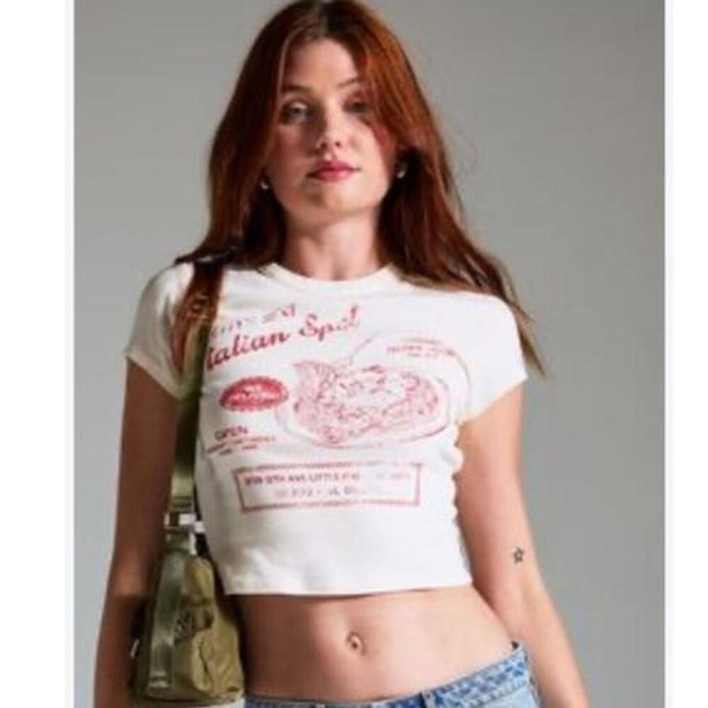 Rsq Women's White and Cream T-shirt